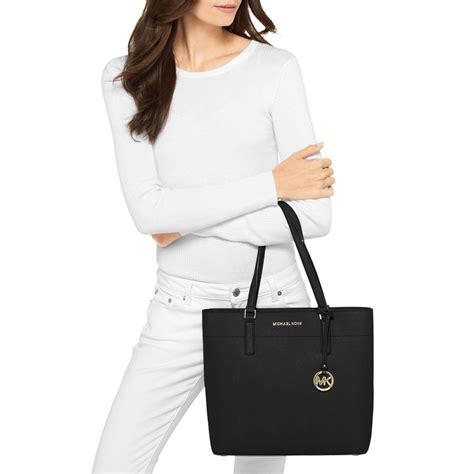 michael kors morgan large tote black|michael kors saffiano leather tote.